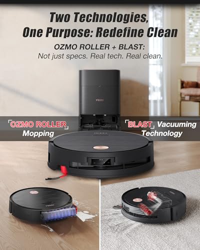 Image of Yeedi S16 Plus Robot Vacuum & Mop with Automatic Omni Station, Blast 16,600Pa Suction, OZMO Roller Self-Wash Mopping, ZeroTangle 3.0, Triple Lift Floor Lift, AI-Powered Navigation and Mapping