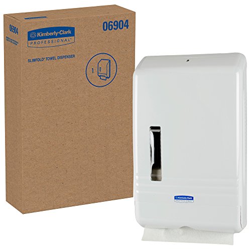 SlimFold Folded Paper Towel Dispenser (06904), Compact, One-at-a-Time Manual Dispensing, White