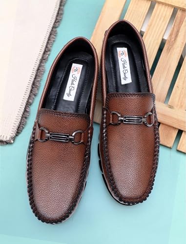 Image of Heels County Faux Leather Loafers Shoes for Men