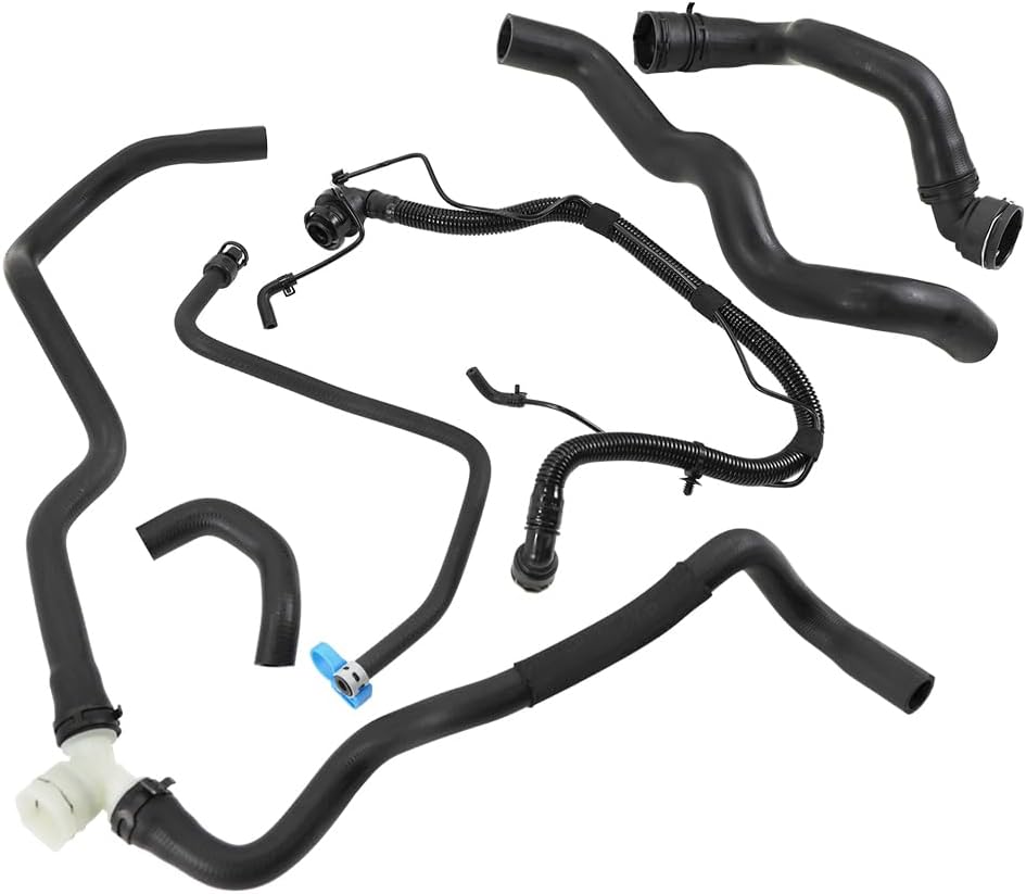 6PCS Engine Radiator Coolant Hose Compatible with Chevy Cruze 1.4L 2011-2016 PCV Coolant Inlet Hose Set Replaces 13251447 13251435 13291779 94543097 25193343 55596898