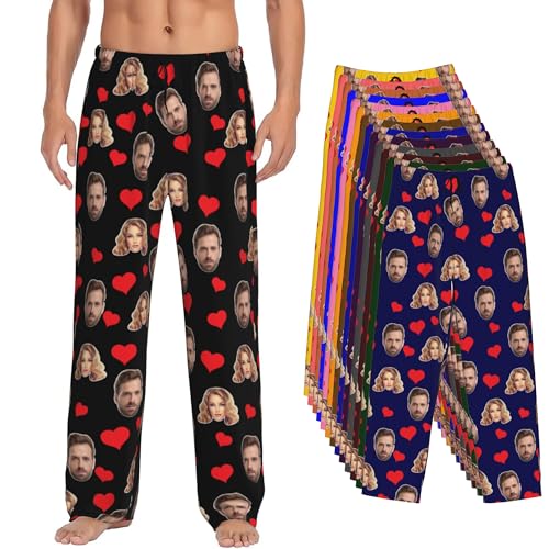 Personalized Pajamas Pants Funny Custom Pajamas Pants for Men Women Bulk Personalized Pajamas Pants with Face