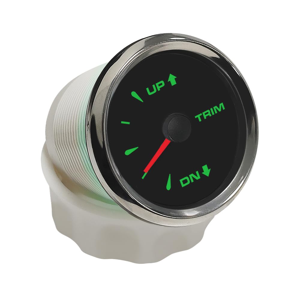 ELING 52mm Trim Gauge Meter UP-DN 0-190Ohm Segnale con 8 colori Retroilluminazione 12V 24V per yacht Barche