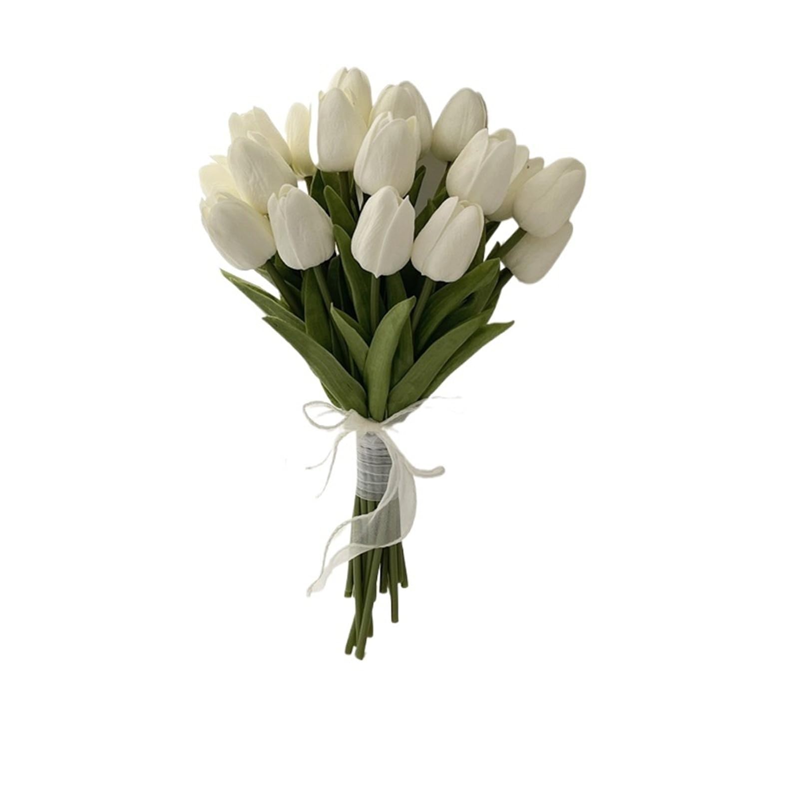 Bouquet Fiori Finti Bouquet da sposa Rose bianche Bouquet da sposa Rose di fiori artificiali fatti a mano(Color 1)
