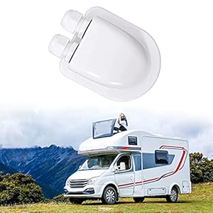 Jsleid Presse-étoupe Toit, Presse-étoupe D’entrée Solaire, Presse-étoupe Double Entrée, Presse-étoupe Solaire Abs, Double Entrée Câble Toit, Presse-étoupe Toit Caravane, Étanche, pour Câble 6-12mm