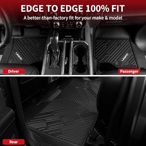 Image of LASFIT Floor Mats for Ford F250 /F350 /F450 2012-2016 Crew Cab Carpet Floor