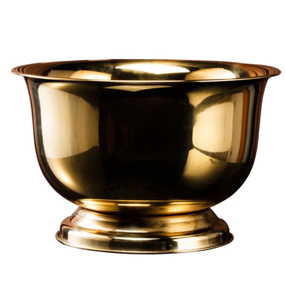 CTRLZS Large Capacity for Parties Ice Bucket Stainless Steel Beverage Tub Insulated Champagne Drink Tub Punch Bowl