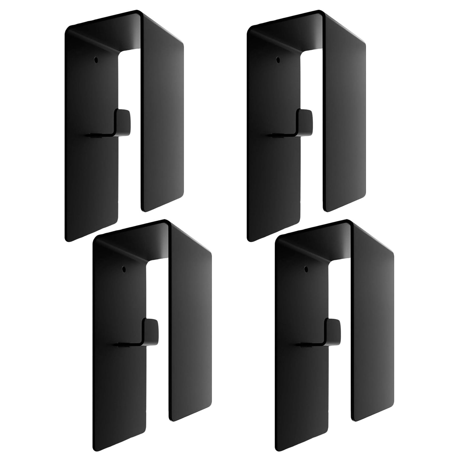Ipetboom Lot de 4 Porte-Serviettes Muraux Adhésifs en Acier Inoxydable 304 Support Mural sans Perçage pour Salle de Bain la Cuisine Barres Porte-Serviettes Solide et Résistantes à