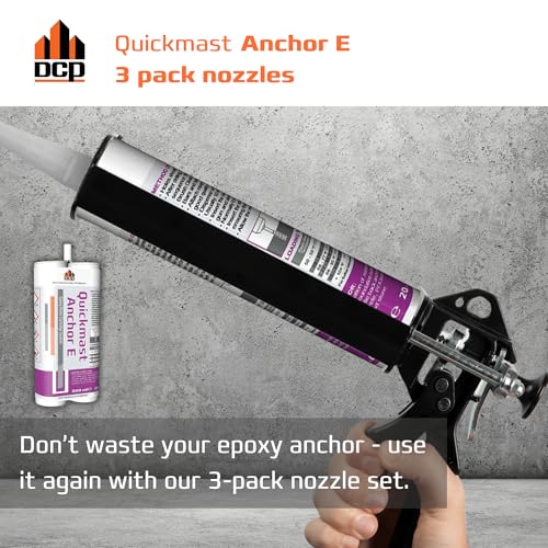 Image of DCP Replacement Nozzles 3-Pack for Quickmast Anchor E, Clear Plastic