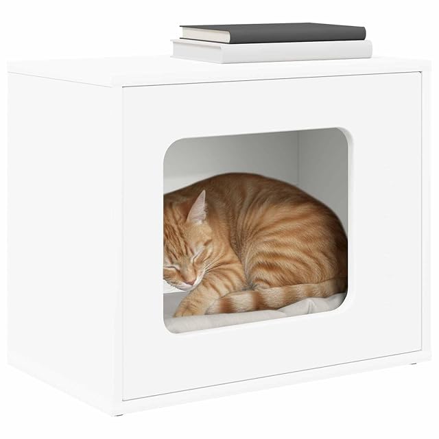 vidaXL Casa para Gatos 51 x 30 x 42,5 cm Madera de ingeniería