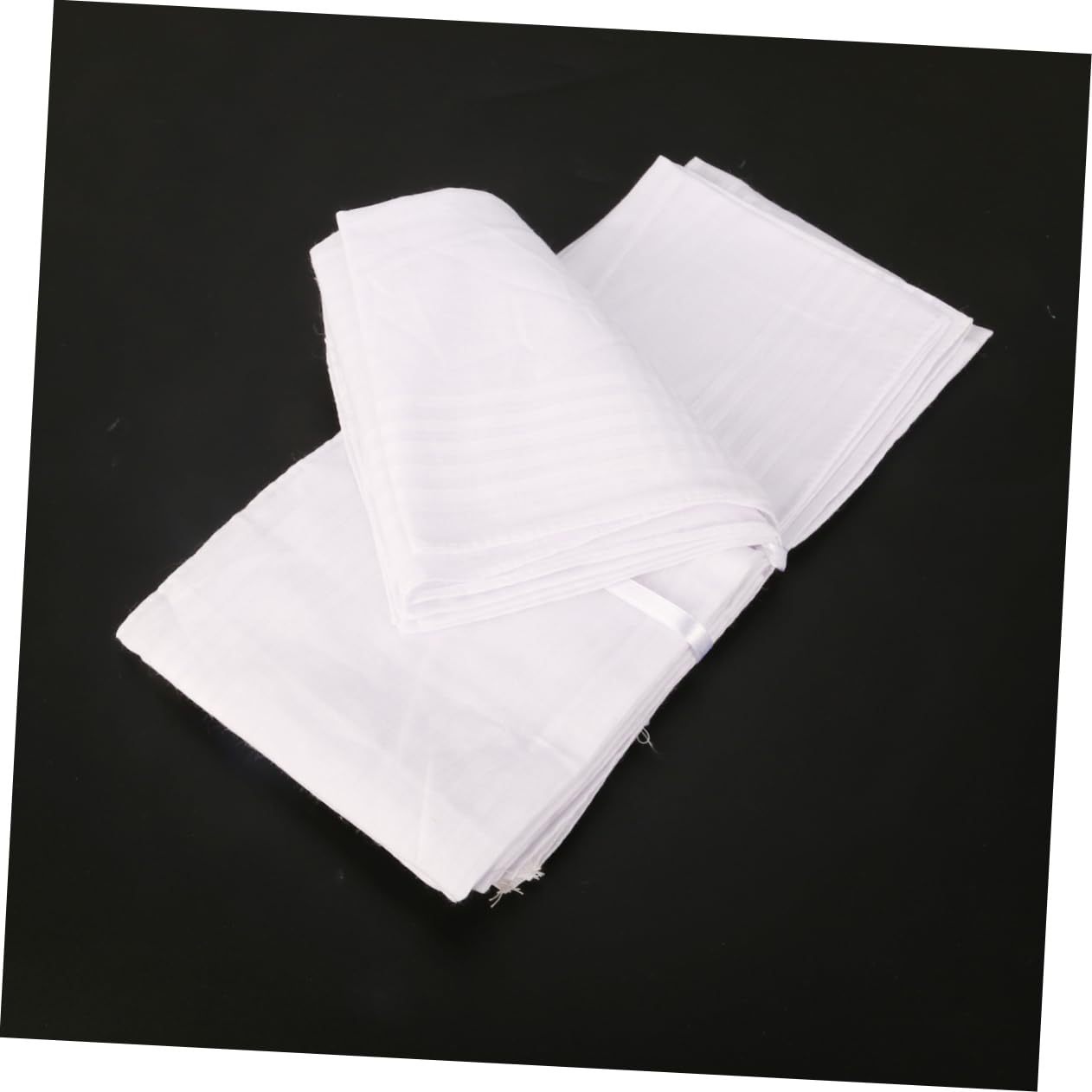 GAROZATION 12-piece Cotton Towels Men's Handkerchiefs Women's Handkerchiefs Boys and Girls' Absorbent Towels Cotton Bandanas