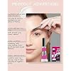 Waterproof Brow Gel Clear, 2PCS Strong Hold Eyebrow Gel Set, Thickening Eyebrow Mascara Long-Lasting Quick-Drying Transfer-Proof Brow Setting Glue Kit, Natural-Looking Brows, Women Girl Eye Makeup-00#