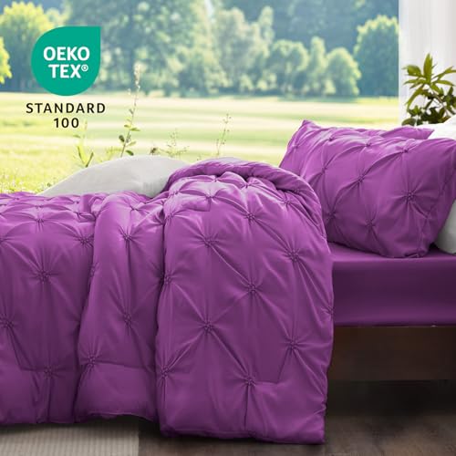 Image of BEDELITE Queen Comforter Set Purple,Lightweight & Soft Comforter