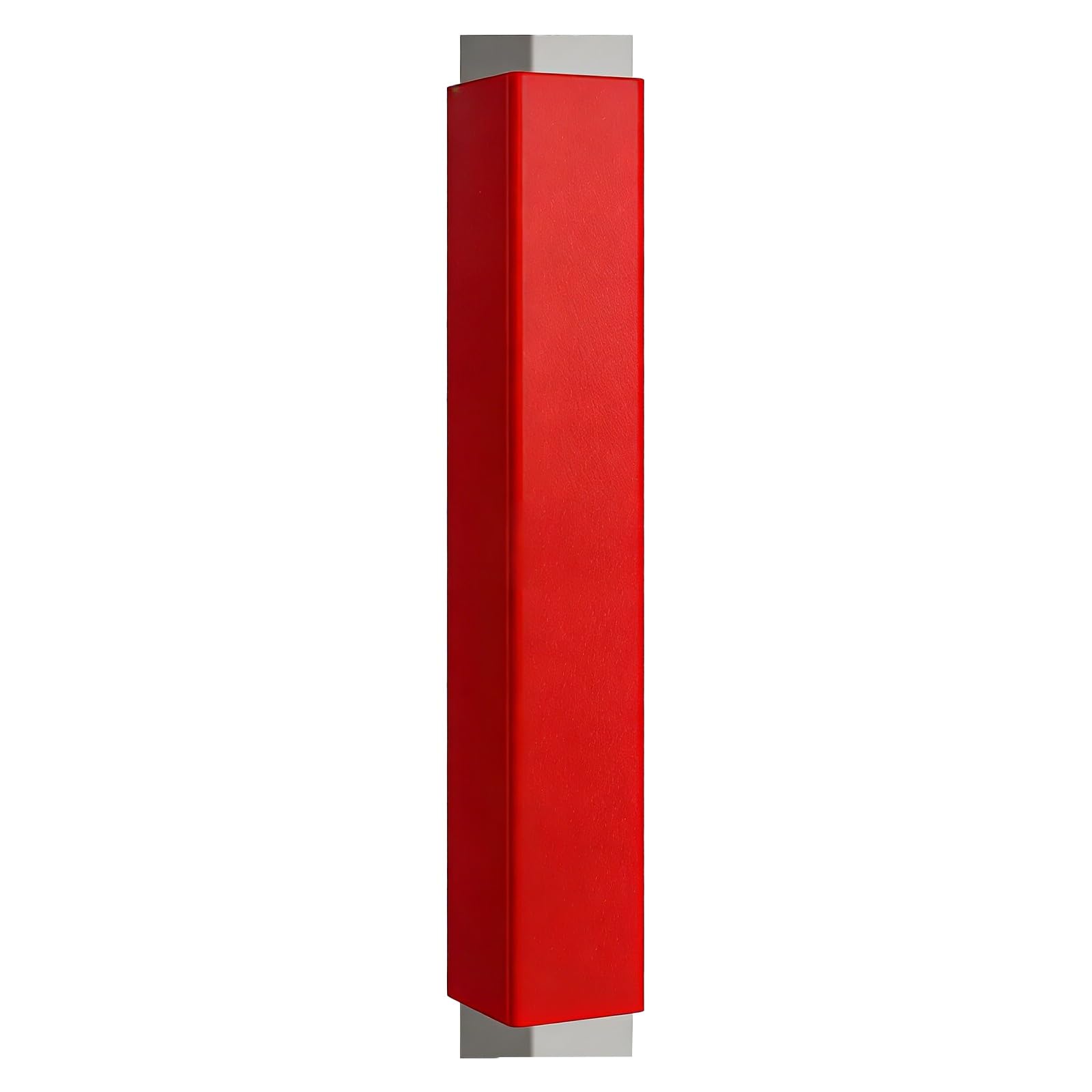 IEOWY Square Pole Padding for Basketball 10x10 15x15 24x24 30x30 Cm, Safety Post Protective Cover Self-adhesive, Garage Column Padding, for Court Basement(Red,H-120cm/Inner dia-15x15cm)