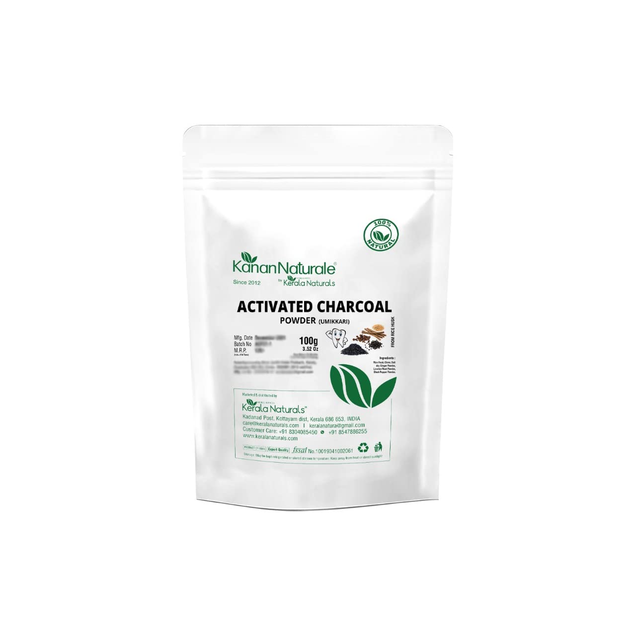 Herbal Tooth Powder- Activated Charcoal-For Natural Teeth whitening-200 gm (100 gm x pack of 2) (B08L7HTDM1) Amazon Price History, Amazon Price Tracker