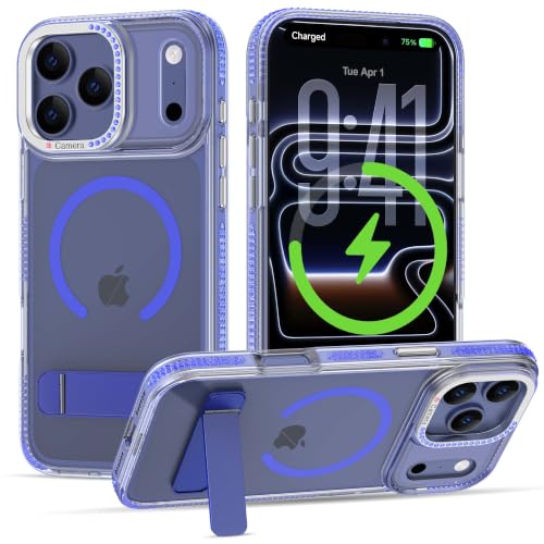 Coque iPhone 17 Pro Max transparente avec strass pour briller en soirée et au bureau