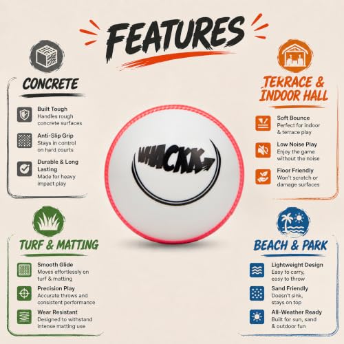 Image of WHACKK I10 T-20 Wind Ball 72MM 120GMS White Premium Color 6 | Synthetic Practice Cricket Balls | Swing Balls for Match, Training, Indoor, Outdoor & Street Cricket