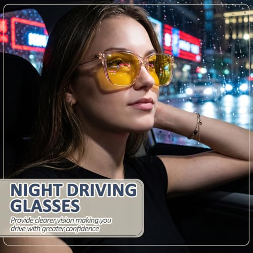 Image of LVIOE Night Vision Driving Glasses for Women Polarized