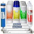 iSpring F21KU100 2-Year Reverse Osmosis Water Filter Replacement for 7-Stage 100GPD RO Alkaline UV Systems, Fits RCC1UP-AK