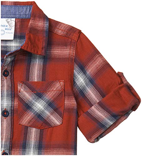Image of Max Boys Striped Full-Sleeves Shirt