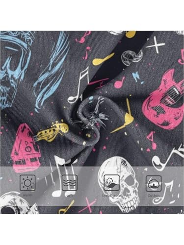 ZZKKO Rock Guitar Music Abstract Style Girls Underwear Toddler Panties for Girls Comfort Brief Size 2-8T3