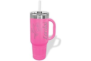 Personalized Polar Camel Travel Mug 40oz, Laser Engraved with Handle and Straw,...
