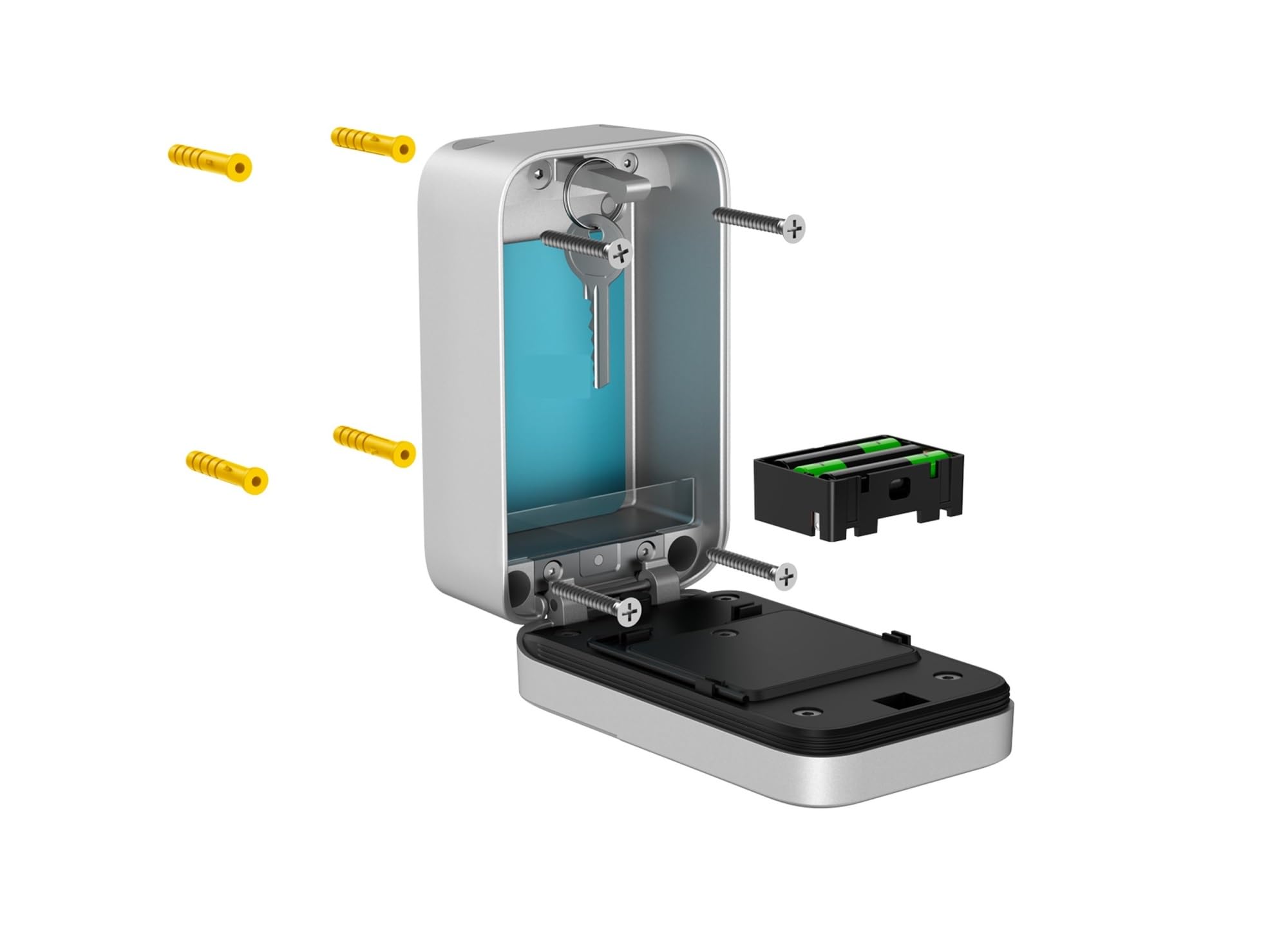App Smart Lock Box/impronta Digitale/password/controllo Cassaforte Elettronica, Custodia In Lega Di Alluminio