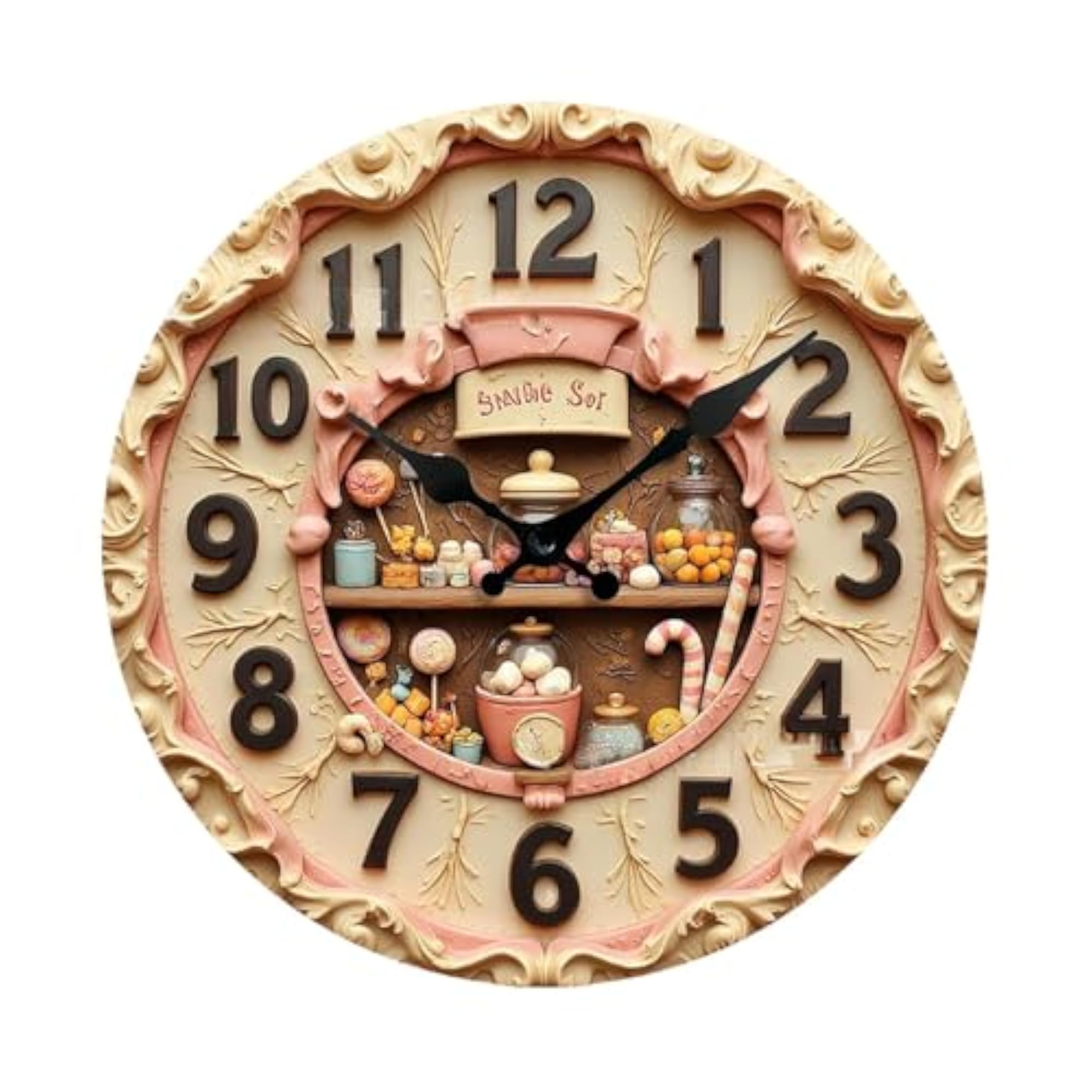 Contemporary Hanging Clock for Kitchen Bar Coffee Shop