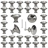 BEIUTAO 35 Pack Cabinet Knobs, Knobs for Cabinets and Drawers, Kitchen Cabinet Knobs, Brushed Nickel