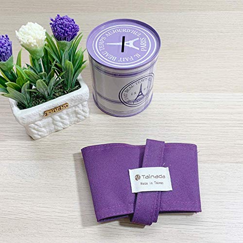 Image of Portable Hands-Free Coffee & Boba Cup Carrier Strap & Straw Loop (Purple)