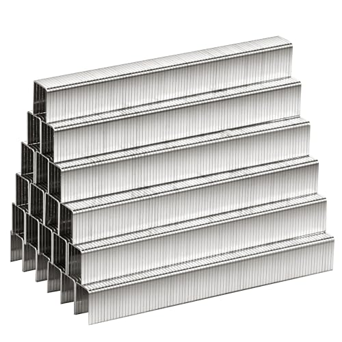 meite T50 Stainless Steel Staples Marine, 9/16 Inch Heavy Duty Staples for Staple Gun - 1512 Counts, 20 Gauge 3/8 Inch Crown T50 Upholstery Staple for Salt Water, Marine Applications