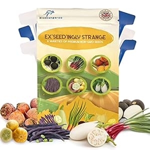 Blue Kangaroo Vegetable Seeds Kit – 6 Varieties of British Non GMO, Heirloom Seeds to Grow Indoors & Outdoors. Perfect…