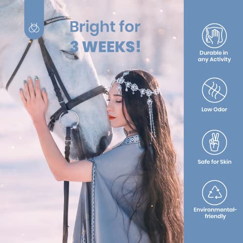 Beetles 6 Colors Gel Nail Polish Set - Snow Mountain Collection Grey Nude Blue Glitter Gel Polish Kit Soak Off Nail Lamp Fall Winter Gel Nail Kit Manicure Kit Salon Nail Art Design Gifts For Women #TOP5