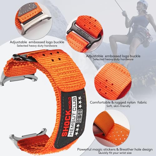 Image of Nylon Watch Band Compatible with Samsung Galaxy Watch Ultra 1 /2. | Millitary Nylon Strap Galaxy Watch Ultra -47mm for Men.