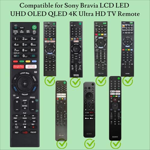Image of ZEIVA Compatible with Sony Bravia Smart Tv Remote A-Without Voice -Hot Keys Netfix and Go0Gle Play, Use for LCD LED OLED QLED UHD 4K (RM - 1351)