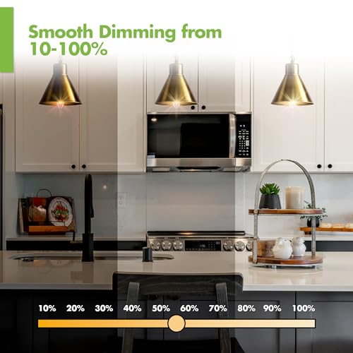 Image of KOR E12 Candelabra Bulbs, 12 Pack, Dimmable LED Candle Bulb, 60W Equivalent, 500 Lumens, 5.5W, 2700K Warm White, UL Listed, Vintage B11 Clear Glass Filament Light Bulbs for Chandelier, Ceiling Fans