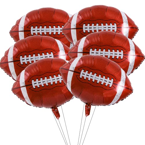 Palloncini di Rugby, 6 pezzi Palloncini Foil Calcio Marrone,...