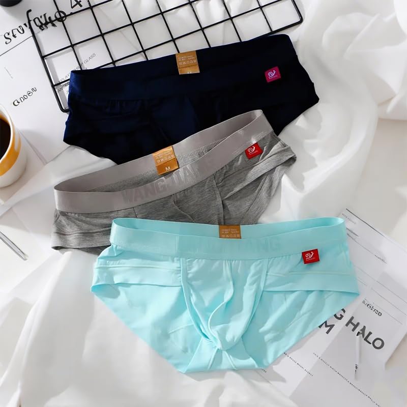 3 Pcs Breathable Underwear For Home And Sports, Triangle Cut