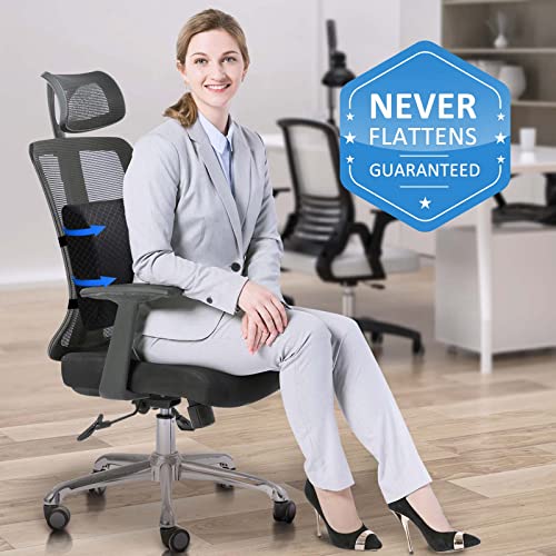 Lumbar Support Pillow For Office Chair,Back Support Pillow For Car/Computer/Gaming Chair,Recliner Memory Foam Back Cushion With 2 Adjustable Straps,Improve Posture #TOP6