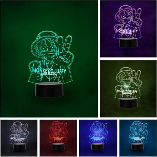 One Piece Lampara LED Anime Manga Luff