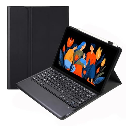 Keyboard Cover Folio Case with Detachable Bluetooth Keyboard for Lenovo Idea Tab Plus (12.1") / Lenovo Tab K12