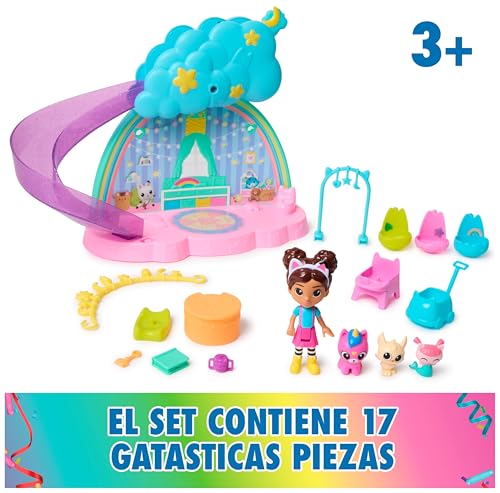 Miniatura 3 de La Casa de Muñecas de Gabby - Pack 17 Piezas Gabby's Dollhouse Kitty Care Ear Cuidado de Gatitos: 4 Figuras + Muebles + Accesorios - Juguetes Niñas 3 años + - Regalo Niña 3 años +