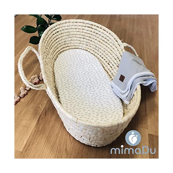 mimaDu® Premium Spannbettlaken Kinderwagen, Baby Spannbetttuch, Stubenwagen Bezug, Kinderwagen Matratzenbezug, Bettlaken… – Bild 8
