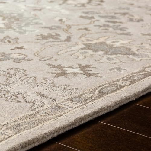 Image of 6x9 Ft Woolen Area Rug -, Tufted Wool Carpet for Home Interiors & Office Decor