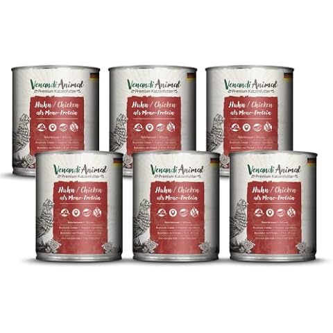 Venandi Animal Premium Nassfutter für Katzen, Huhn als Monoprotein Cover