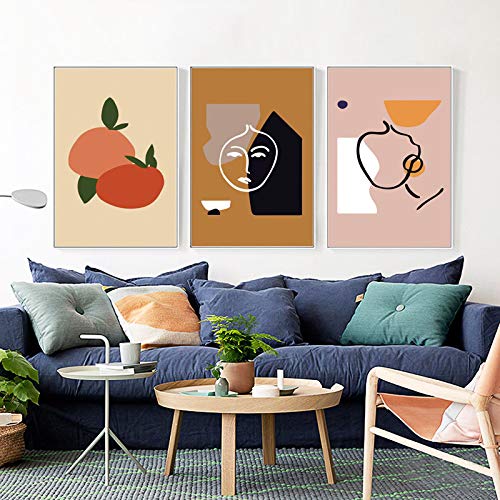 Póster de lienzo de Matisse con marco de 50x70 cm para pared de salón