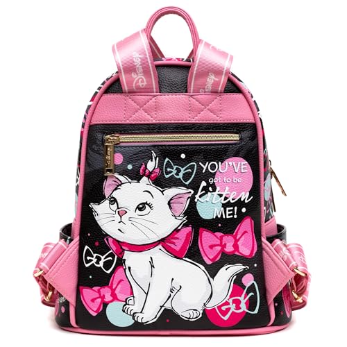 Wondapop Aristocats - Marie 11" Vegan Leather Fashion Mini Backpack4