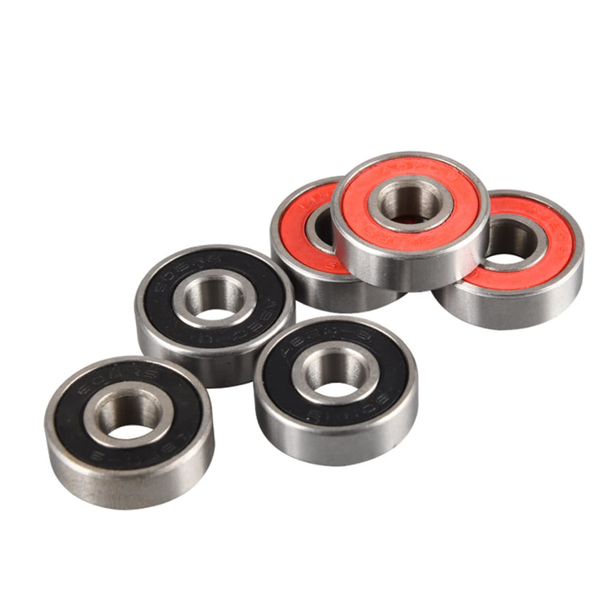 HANABASS 40pièces Roulements De Roue Abec Skateboard Roulements Étanches Et Idéaux Pour Patinage Et Trottinette Noir