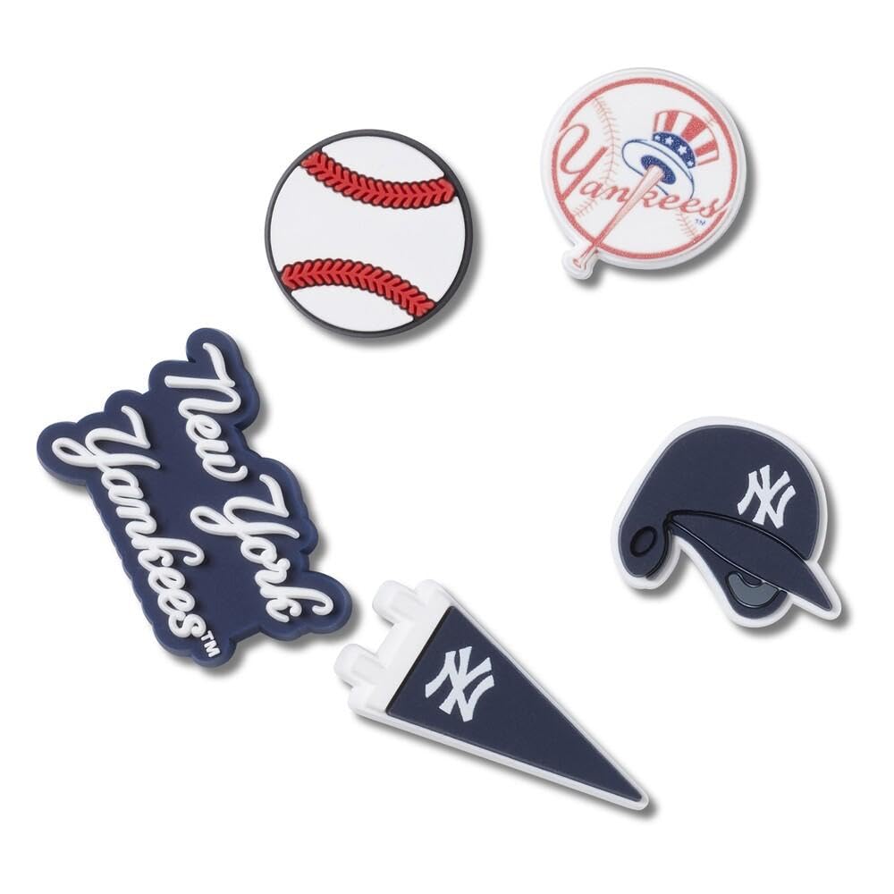 Crocs Jibbitz MLB - Paquete múltiple unisex de béisbol, dijes para zapatos deportivos
