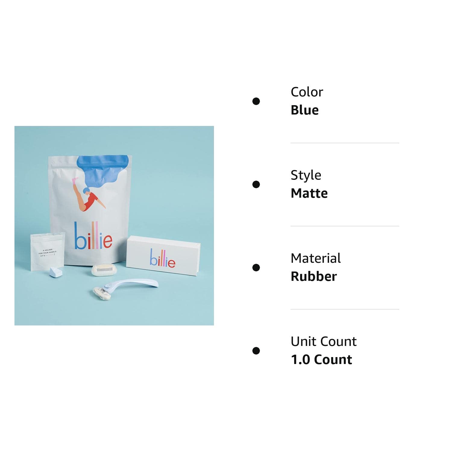 Shaving Razor Cool Blue with 2 x 5-Blade Cartridges and the Magic Holder