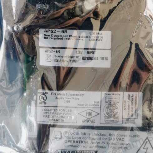 1PCS NOTIFIER APS2-6R AUX Power Supply APS2 6R